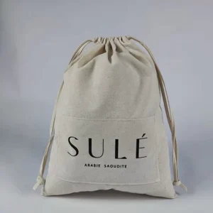 Drawstring Bag for Gift Canvas Cotton Drawstring Bags Cloth Dust Drawstring Natural Jewellery Bag