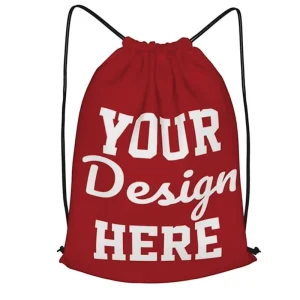 Drawstring Bags Bulk Eco-Friendly Polyester Drawstring Backpack for Gift DIY Party Gym Trip