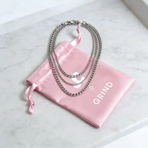 Drawstring Gift Silk Satin Jewelry Pouch Hair Extension Packaging Bag