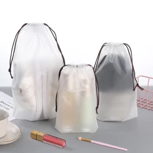 Drawstring Plastic Bag Custom Drawstring Bag Clothing Plastic Pvc Drawstring Bag Small Transparent Drawstring Bag