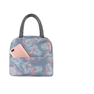 Durable Insulated Cooler Lunch Bag Lightweight Ecofriendly Waterproof Food Bag OEM Thermal Handbag with Aluminum Foil