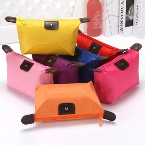 Easy to Carry Large Capacity Reusable Nylon Waterproof Makeup Cosmetic Bags