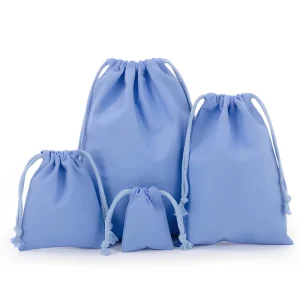 Eco Friendly Cotton Drawstring Dust Bag Multiple Color Options Portable Reusable Custom Logo Small Size Gift Bags