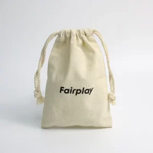 Eco Friendly Dustproof Cotton Linen Reusable Candle Soap Jewellery Pouch Custom Logo Printed Drawstring Cotton Dust Bags