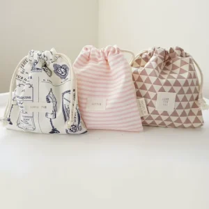 Eco Friendly Organic Cotton Drawstring Bags Packing Shoe Bag Dust Cotton Pouch