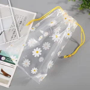 Eco Friendly Recyclable Custom Small Large Corn Starch Drawstring Bag Shoes Dust Pouch With Logo