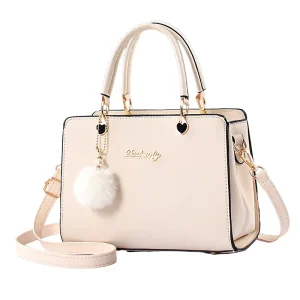 Elegant Crossbody Shoulder Bag for Women Waterproof Handbag with Polyester Lining for Middle-Aged Moms