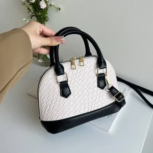 Elegant Simple Korean Urban Simplicity Water Resistant Portable Zipper Closure Women’s Spring Summer Niche Shell Polyester