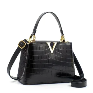Elegant Simple Trendy Korean Style Crossbody Handbag PU Leather Fashion Large Single Strap Mom Bag Chains Zip Versatile All