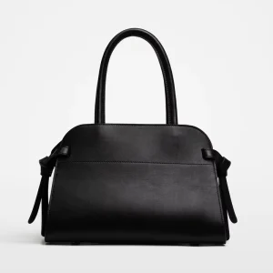Elegant Trend Women Large Capacity Vintage Handbag Cotton Lining Smooth Retro PU Leather Design Tote Bag