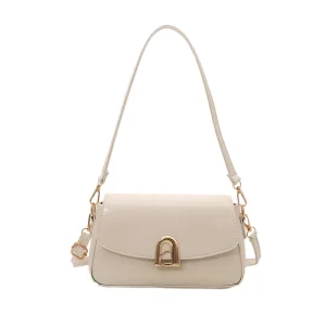 Elegant Women’s Square Handbag Summer Luxury Lock Closure Shoulder Crossbody Daily Bag