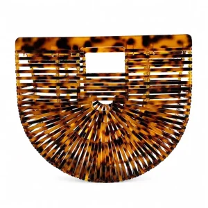 Euro-American Trend Acrylic Handbag Hollow Beach & Evening Clutch