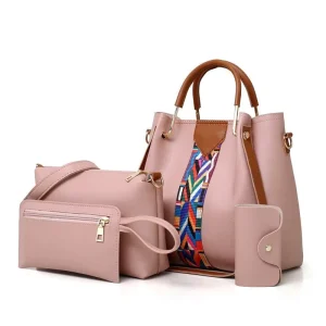 European and American Fashion Four-Piece Mother-Child Women’s Shoulder Bag Crossbody Handbag