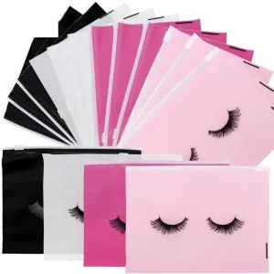 Eyelash Aftercare Bags Reusable Makeup Tools Travel Plastic Storage Lash Extension Pouch Cosmetic With Zipper