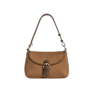 Factory Custom Design Ladies Handbags Fashion Saddle Crossbody Bag Retro Woven Women Shoulder Bags