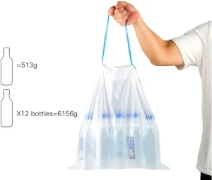 Factory Customizable Compostable Trash Bag for Household Biodegradable Drawstring Garbage Bags