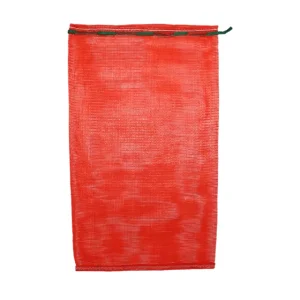 Factory Direct 15kgs 20kgs 30kgs Red Onion Sack Mesh Net Bag Breathable PP Leno Bag with Drawstring