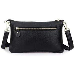 Factory Direct PU Leather Women Bag Top Layer Cowhide Small Square Bag Shoulder Crossbody Clutch Bag