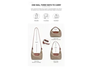 Factory Direct Sale Waterproof Nylon Handheld Lunch Box Bag Dumpling Bag Single Shoulder Crossbody Bag