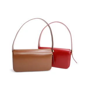 Factory Directly Genuine Leather Armpit Bag Lady Underarm Hand Bag Mini Handbags Underarm Shoulder Bags for Women