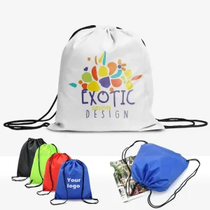 Factory Fast Delivery Custom Polyester Drawstring Bag Gym Sports Draw String Bags Sport Drawstring Backpack Bag