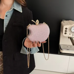 Factory Handbags Lightweight Women’s Apple Chain Bag Women’s Design Women’s Wallet