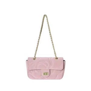 Factory Luxury Fashion Handbags for Young Women Cover Closure Anti Theft Portable Design PU Leather Chain Detail