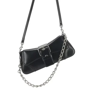 Famous Brand Vintage Trending Underarm Shoulder Bags With Chain Strap Leather Mini Clutch Handbags Cover Closure