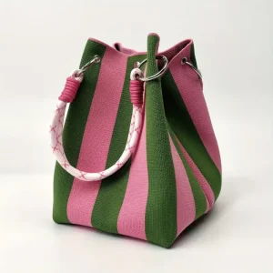 Fashion Beautiful Solid Color Polyester Multi Purpose Durable Portable Open Large Capacity Tote Bag Woven Shoulder Bag