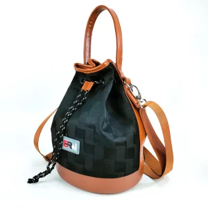 Fashion Bucket Bag Lady Purse for Women Drawstring Hobo Shoulder Handbags with 2 Detachable Straps