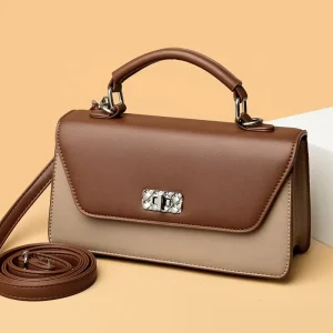 Fashion Casual PU Leather Women Hand Bags Small Crossbody Ladies Handbags Candy Color Female Purse Luxury Women Shoulder Bag