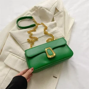 Fashion Chain Small Square Bag Women’s Casual Personality Shoulder Crossbody Bag