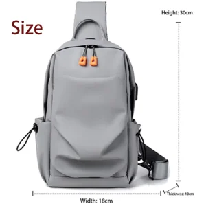 Fashion Crossbody Bag Men’s Casual Small Shoulder Backpack Multi-functional Temperament Bags For Daily Travel Business