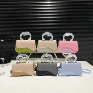 Fashion Crossbody Handbag for Women Branded Handbags for Women Button Pu square Handbags Trendy Hand Bags for Women Luxury
