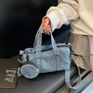 Fashion Denim Bags for Women Portable Women’s Shoulder Bags Designer Women’s Hand Bags with Purse Sacs a Main Pour Femmes