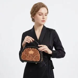 Fashion Designer Bohemian Summer Genuine Leather Lady Shoulder Bags Women Luxury Handmade Anti Theft