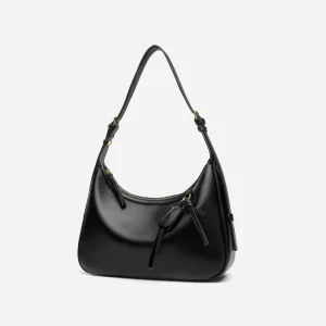 Fashion Designer Women’s Hobo Bag with Pendants Adjustable Strap Zip Closure PU Leather Shoulder Bag for Women