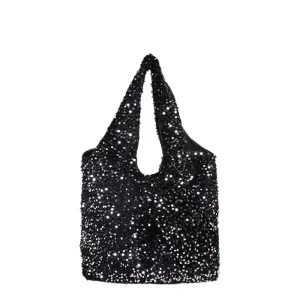 Fashion Lady Starry Sky Shiny Single Zip Portable High Value Niche Shoulder Bag