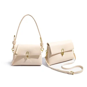 Fashion Lock Design Purse and Handbags Ladies Hand Bags PU Leather Shoulder Bag for Women