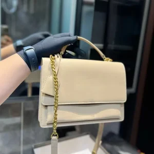 Fashion Luxury Genuine Leather Vintage Crossbody Shoulder Bag for Women Designer Portable Handbag ZIP Closure Polyester Lining