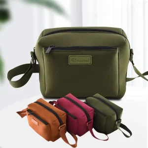 Fashion Multifunction Crossbody Bags Neoprene Waterproof Messenger Bag Chains Portable Shoulder Bags for Men Women