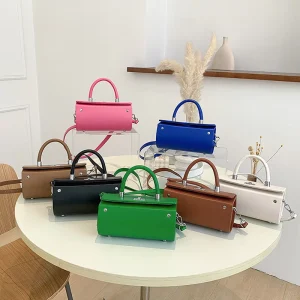 Fashion Small Box Bags Girls Popular Cute Quality Handbags Young Woman Design Purses for Ladies