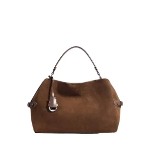 Fashion Suede Bags Women Handbags Vintage Frosted Leather Women’s Hobo Tote Everyday Casual Cowhide Leather Bag