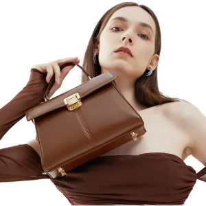 Fashion Summer Genuine Leather Women’s Handbag Single Strap Crossbody Commute