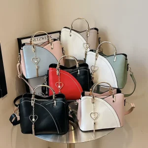 Fashion Trend Cute Contrast Color Purses Ladies Hand Bags Young Girl Crossbody Daily Shoulder Bag Small Handbags for Women