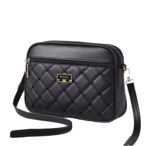 Fashion Trendy Women’s PU Rhomboid Crossbody Bag All Match Small Square Shoulder Bag Single Chain Decoration Waterproof