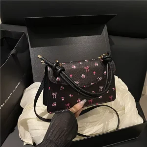 Fashion Women’s New Stylish Crossbody Handbag Candy Pattern Single Strap Waterproof Small Square Bag
