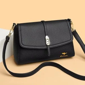 Fashionable Elegant Middle aged Women’s Mom Bag New Trendy Niche Crossbody Shoulder Bag Two Straps Zipper Large Capacity
