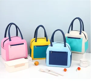 Fashionable Lunch Box Bag Portable Lunch Bag for Outing Thickened Insulated Lunch Box Lunch Bag
