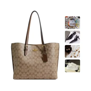 Fashionable Luxury Printed Tote Bag PU Leather High Capacity Shoulder Bag Shopping Malls Gifts
